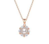 JPXXFM Sparkling Freshwater Pearl Pendant Necklace for Women, Chain Choker with Crystal, Fashionable Christmas Jewelry Gift, Elegant Evening Accessory
