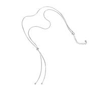 JPXXFM Sterling Silver Choker Necklace Snake Chain Beads Tassel Necklace For Women Wedding Jewelry