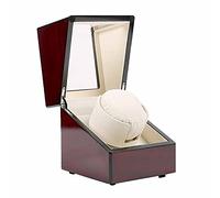 JPXXFM Storage Box Case Holder Watch Winder Board Wood Chain Motor Shaker Automatic Single Saint Finding Display