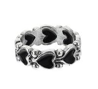 JPXXFM Style Finger Anniversary Cute Ornaments Wedding Decorations Ceremony Gothic S Silver Black