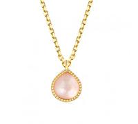 JPXXFM sweet pink pendant for peach shape white crystal pink shell jewelry