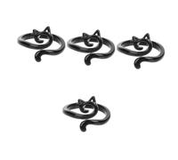 JPXXFM The Female Unique Small Cool Women Fun Opening Black Alloy