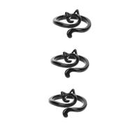 JPXXFM The Female Unique Small Cool Women Fun Opening Black Alloy