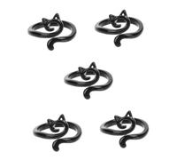JPXXFM The Female Unique Small Cool Women Fun Opening Black Alloy