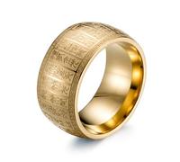 JPXXFM Titanium Seal Body Taiyi en Light Curse Ring Taoist Divine Curse Ring Retro Men's Finger Pulling