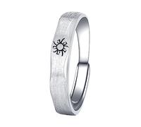 JPXXFM Unique Open Design Set S925 Silver Couples for Men Women Fashion Creative Jewelry
