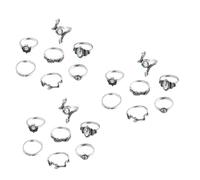 JPXXFM Vintage Knuckle Rings Retro Finger Jewelry for Women Stylish Snake Design Parties Anniversaries and Daily Wear