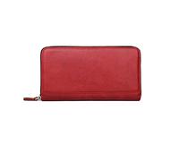 JPXXFM Wallets, Genuine Leather Business Wallets, Money Organisers, Card-Cases, Men's Money Clips, Blocking Wallet (Color : Red)