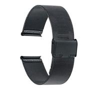 JPXXFM watch strap universal watchband 16mm 18mm 20mm 24mm mesh stainless steel band link bracelet black rose gold silver