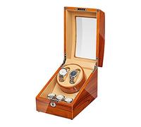 JPXXFM Watch Winder Box 2+3 Automatic Watche Winder Adapter and Battery Powered Wooden Piano Finish Quiet Motor Watch Display Storage