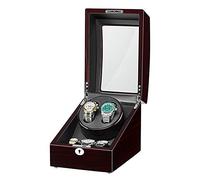JPXXFM Watch Winder Box 2+3 Automatic Watche Winder Adapter and Battery Powered Wooden Piano Finish Quiet Motor Watch Display Storage