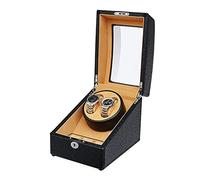 JPXXFM Watch Winder Box 2+3 Automatic Watche Winder Adapter and Battery Powered Wooden Piano Finish Quiet Motor E Watch Display Storage