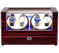 JPXXFM Watch Winder for Automatic Watch Piano Finish LED Illumination AC Adapter and Battery Powered Super Quiet Motor It's so kind of you