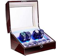 JPXXFM Watch Winder for Automatic Watches LED Illumination Quiet Motor Flexible Watch Pillow Dual Power Supply 4 Rotation Modes It's so kind of you