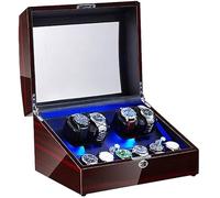 JPXXFM Watch Winder for Automatic Watches LED Illumination Quiet Motor Flexible Watch Pillow Dual Power Supply 4 Rotation Modes It's so kind of you