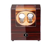 JPXXFM Winder Automatic Winder Box Double Winder for Automatic Watches Wood Shell Piano Paint Exterior Adapter and Battery Powered Quiet Motor Winder Winder