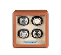 JPXXFM Winder Automatic Winder for 4 Watches PU Leather Watches Rotation Storage Display Box Self-Winding Mechanical Dustproof Case with LCD Touch Screen Display Quiet Motor (Color :