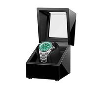 JPXXFM Winder Single Automatic Winder with Adjustable Pillows Wood Shell Piano Paint Exterior Silent Motor Dual Power Supply Winder