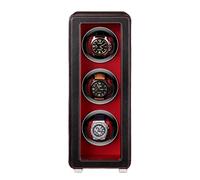 JPXXFM Winder Triple Automatic Winder for 3 Watches PU Leather Self-Winding Mechanical Dustproof Case Rotary Winder Box with LCD Touch Screen Display Motor (Color : Orange)