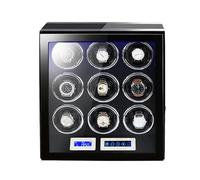 JPXXFM Winder Winder Box for Automatic Watches Self-Winding Mechanical Case Watches Storage Display Winding Case with LCD Touch Screen Silent Motor Carbon Fibre Leather Case (Color :