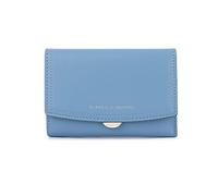 JPXXFM Women Girls Wallet Slim Short Tri-Fold Wallet PU Leather Purse Cash Card Holder Bag (Red), Blue, Blue