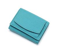 JPXXFM Women's Mini Leather Coin Purse Wallet - Compact and Stylish Short Wallet (Light Pink), Blue