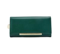 JPXXFM Womens Wallet PU Leather Bifold Wallet Large Capacity Long Purse Credit Card Clutch (Black), Green
