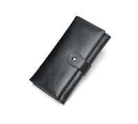 JPXXFM Women's Wallets, Genuine Leather Business Wallets, Blocking Wallet, Money Organisers, Money Clips, Card-Cases (Size : Black)