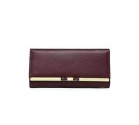 JPXXFM Womens Wallets PU Leather Clutch Long Wallet for Women Card Holder Phone Organizer Ladies Travel Purse (Purple), Red, Red
