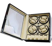 JPXXFM Wooden Automatic Watch Winder 8+5 Storage Boxes 5 Rotation Modes Quiet Motor- For 13 Watches Watch Display Storage