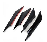 JPYDFI 4 Pcs Car Bumper Spoiler for Hyundai i40 Combi 2018-, Car Spoiler Canards Soft Fins Canards Kit Body Anti-Collision Strip Bumper Decoration, Carbon Fiber Texture