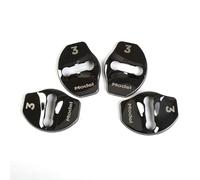 JPYDFI 4 Pcs Car Door Lock Protective for Tesla Model 3 Highland 2024, Vehicle Doors Locks Guard Stopper Set Door Lock Covers Lock Accessories,Black