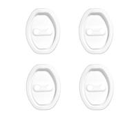 JPYDFI 4 Pcs Car Door Lock Protective for VW Tiguan 2.Gen SWB (5seats) 2016-2024, Vehicle Doors Locks Guard Stopper Set Door Lock Covers Lock Accessories,White