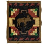 Jq Licensing 2 Silky Moose Supersoft Blanket Multicoloured (One Size)