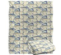 JQ Licensing Billfish Fishing Pattern 2 Silky Touch Super Soft Throw Blanket 152 X 127 cm