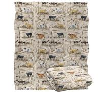 Jq Licensing - Bs-Jp Hunting Breeds Dog Pattern Silky Touch Super Soft Throw Blanket 152 X 127 Cm