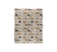 JQ Licensing Bs-Jp Hunting Breeds Dog Pattern Silky Touch Super Soft Throw Blanket 152 X 127 cm in White JQ Licensing White 152 X 127 cm