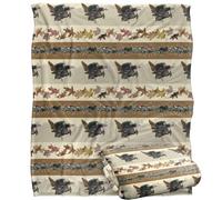 Jq Licensing - Bs-Jp Turkey Autumn Leaf Pattern Silky Touch Super Soft Throw Blanket 152 X 127 Cm