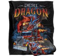 Jq Licensing - En-Jw-Jp Diesel Dragon Semi-Truck Silky Touch Super Soft Throw Blanket 152 X 127 Cm
