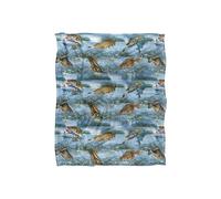 JQ Licensing Freshwater Gamefish Fishing Pattern 2 Silky Touch Super Soft Throw Blanket 152 X 127 cm in White JQ Licensing White 152 X 127 cm