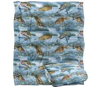 Jq Licensing Freshwater Gamefish Fishing Pattern 2 Silky Touch Super Soft Throw Blanket 152 X 127 Cm