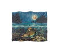 JQ Licensing Harvest Moon Walleye Fishing Silky Touch Super Soft Throw Blanket 152 X 127 cm jq licensing White One Size