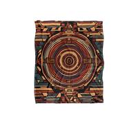 JQ Licensing James Piazza Aztec Pattern Silky Touch Super Soft Throw Blanket 152 X 127 cm in White JQ Licensing White 152 X 127 cm