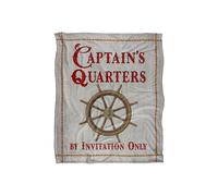 JQ Licensing James Piazza Coastal Captain'S Quarters Ship'S Wheel Silky Touch Super Soft Throw Blanket 152 X 127 cm in White JQ Licensing White 152 X 127 cm