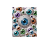 JQ Licensing James Piazza Eyeball Pattern Silky Touch Super Soft Throw Blanket 152 X 127 cm in White JQ Licensing White 152 X 127 cm