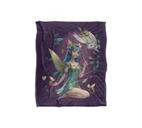 JQ Licensing James Piazza Fairy With Blue Hair Silky Touch Super Soft Throw Blanket 152 X 127 cm in White JQ Licensing White 152 X 127 cm