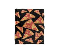 JQ Licensing James Piazza Pizza Pattern Silky Touch Super Soft Throw Blanket 152 X 127 cm in White JQ Licensing White 152 X 127 cm