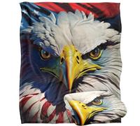 Jq Licensing - James Piazza Red,White And Blue Eagle Silky Touch Super Soft Throw Blanket 152 X 127 Cm