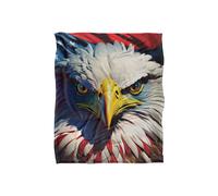 JQ Licensing James Piazza Red, White & Blue Eagle Silky Touch Super Soft Throw Blanket 152 X 127 cm JQ Licensing White 152 X 127 cm