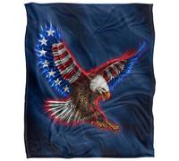 Jq Licensing James Piazza Silky American Flag Supersoft Blanket Multicoloured (One Size)